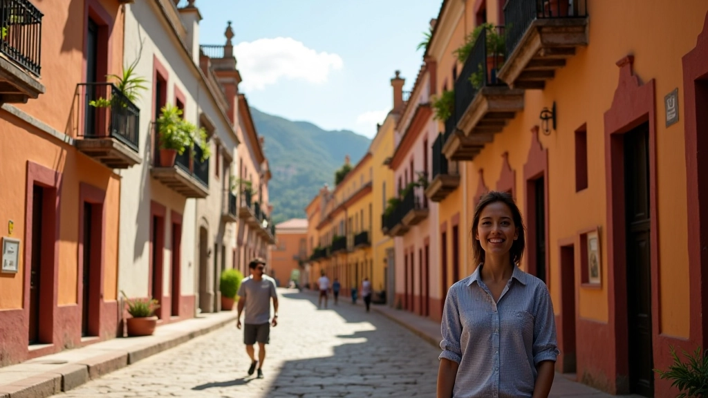 Monumenti e architettura coloniale latinoamericana con influenze indigene e europee mescolate insieme