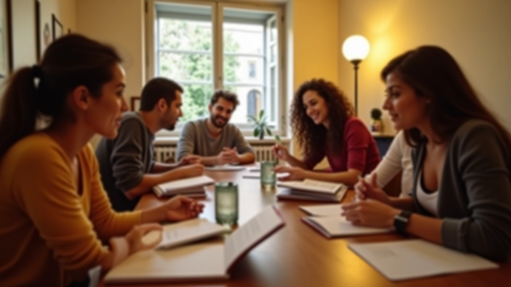 Studenti in aula durante lezione di spagnolo